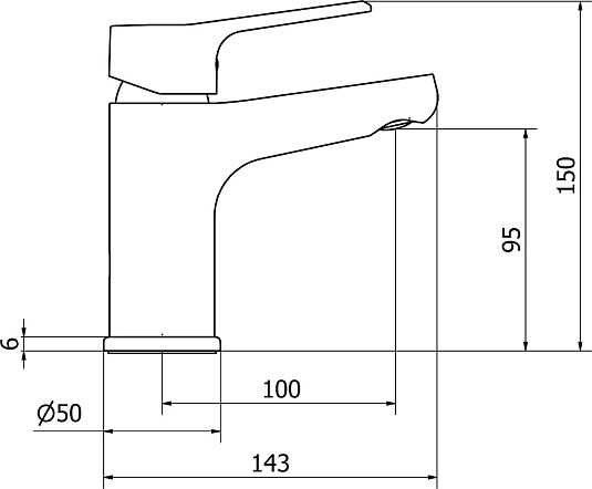 Смеситель Cezares Peonia PEONIA-LSM1-01 для раковины