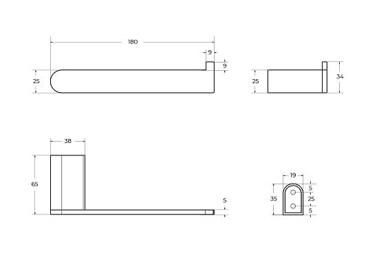 Держатель туалетной бумаги Cezares Stylus STYLUS-PH-IN сатин