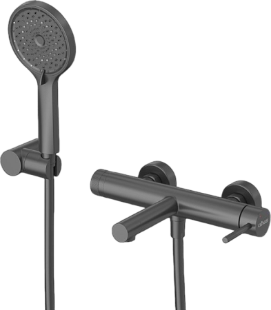 Смеситель для ванны с душем Cezares Relax RELAX-VD-NOP черный матовый