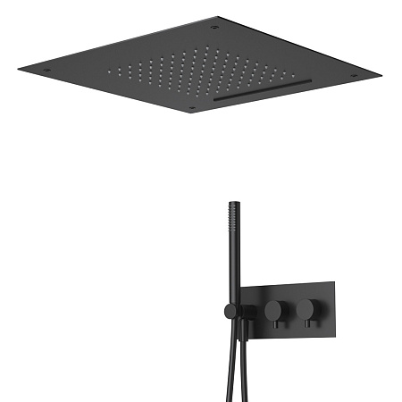 Душевая система Cezares Leaf LEAF-DSIS-T-50-NOP черный матовый