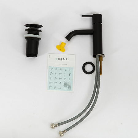 Смеситель для раковины Cezares Leaf LEAF-LSM2-NOP черный матовый