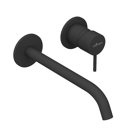 Смеситель для раковины Cezares Leaf LEAF-BLI2-20-L-NOP черный матовый