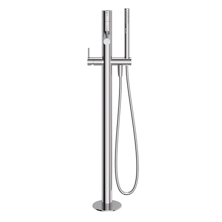 Напольный смеситель для ванны с душем Cezares Leaf LEAF-VDP-L-01 хром