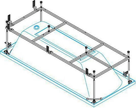Каркас для ванны Cezares METAURO-MF