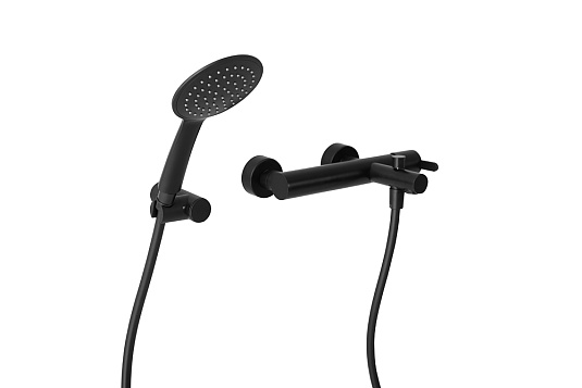 Смеситель для ванны с душем Cezares Leaf LEAF-VD-NOP черный матовый