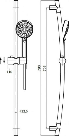 Душевой гарнитур Cezares CZR-C-SD2-01