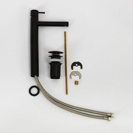 Смеситель для раковины Cezares Leaf LEAF-LC1-NOP черный матовый