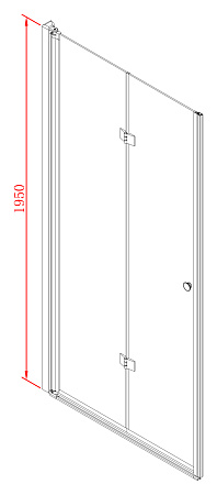 Душевая дверь в нишу Cezares Elena BS12 100 C Cr