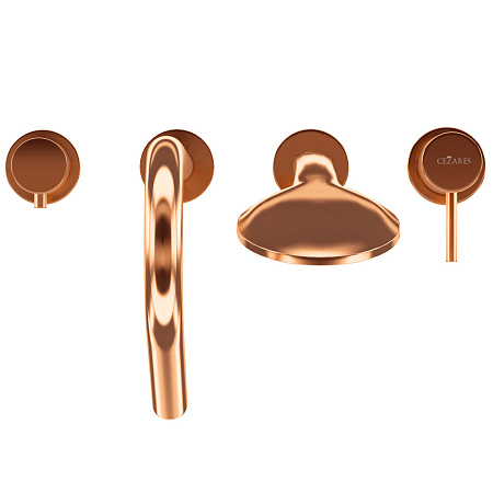 Смеситель на борт ванны Cezares Leaf LEAF-BVDM4-L-SS sunset