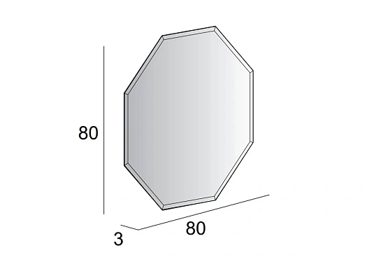 Зеркало Cezares 45079 белый