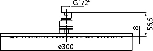 Верхний душ Cezares CZR-SP2-01