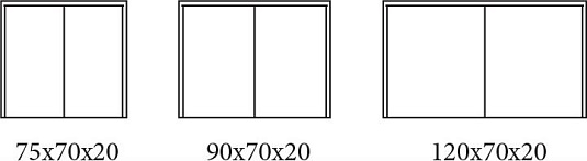 Зеркало-шкаф 120 см Cezares 84254