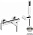 Смеситель для ванны и душа Cezares LAGOS-VDM1-NB, никель
