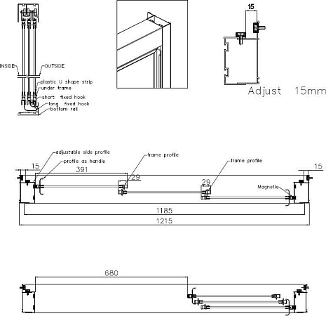 Душевая дверь в нишу Cezares Family B BF 3 120 P Cr