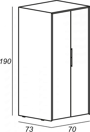 Шкаф c установочным местом под стиральную машину и сушильную камеру Cezares Space 55043 spatolato bianco