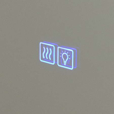 Зеркало Cezares 100х90 CZR-SPC-INT-1000-900-LED-TCH-WARM-TIT с подсветкой, титан