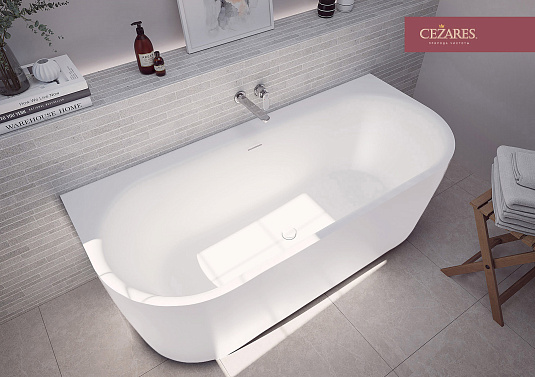 Акриловая ванна Cezares Metauro 180х80 METAURO-INT-Wall-180-80-60 белый