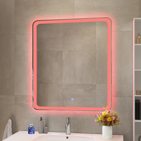 Зеркало Cezares 70х80 CZR-SPC-MC-700-800-RGB-TCH с подсветкой