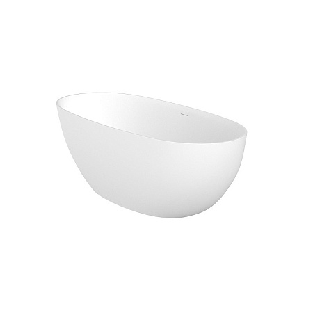 Ванна из искусственного камня Cezares Stream 170х78 CZR-STREAM-170-78-56-SSB, белый матовый