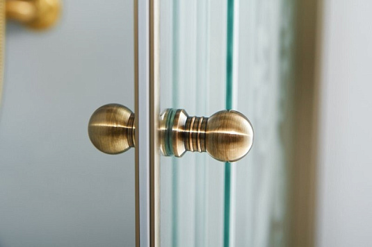 Душевой уголок Cezares GIUBILEO-AH-1-120/90-SCORREVOLE-CP-G стекло прозрачное узорчатое