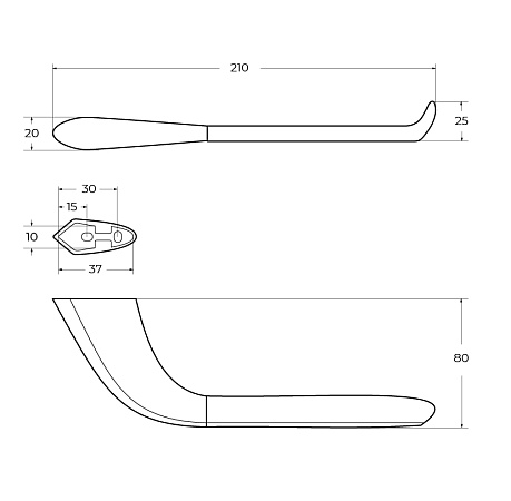 Держатель туалетной бумаги Cezares Liner LINER-PH-GM оружейная сталь