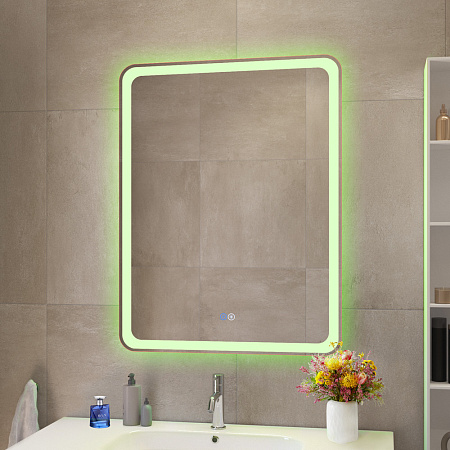 Зеркало Cezares 60х80 CZR-SPC-MC-600-800-RGB-TCH с подсветкой