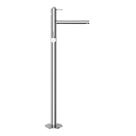 Напольный смеситель для ванны с душем Cezares Leaf LEAF-VDP-L-01 хром