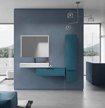 Шкаф-пенал Cezares Premium 35 55503 Blu Petrolio