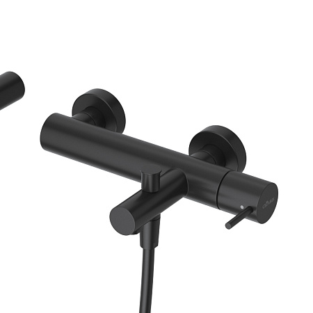 Смеситель для ванны с душем Cezares Leaf LEAF-VD-L-NOP черный матовый