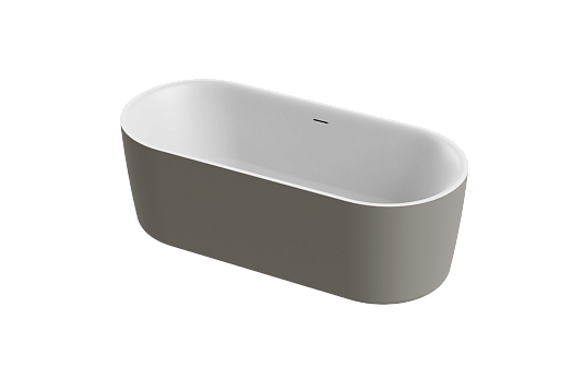 Акриловая ванна Cezares Metauro 180х80 METAURO-INT-Central-180-80-60-G-W-MATT серый матовый