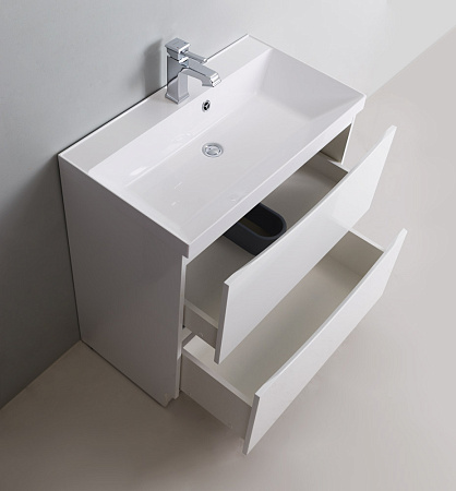 Тумба для комплекта BelBagno MARINO-900-2C-PIA-BL-P bianco lucido